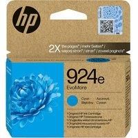 HP 924e EvoMore Cyan Ink Cartridge, Cyan