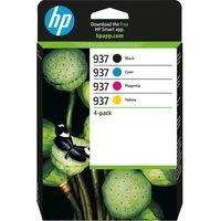 HP 937 Black Cyan Magenta Yellow Ink cartridge For HP OfficeJet 9122e Printer