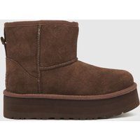 UGG burnt cedar classic mini platform Girls Junior Boots
