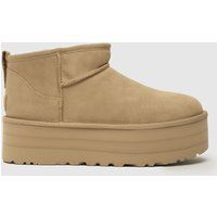 UGG ultra mini platform boots in sawdust