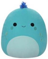 Squishmallows SQCR05475 16-Inch-Djimon The Cyan Iguana with Blue Hair, Multicolo