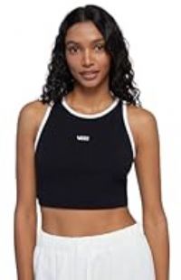 Vans Fit Silm Sleeveless Top, in Cotton, for Women Color Black code VN00046ABLK1 -Composition: Cotton, Black, M