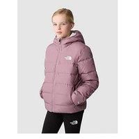 The North Face Girls Reversible North Down Hooded Jacket - Light Purple