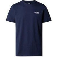 The North Face  SIMPLE DOME  men's T shirt in Marine