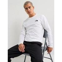 The North Face Men'S L/S Simple Dome Tee - White