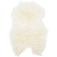 Fairmont Park Delois Handmade Shag Sheepskin Cream Rug Cream 70cm W X 110cm L