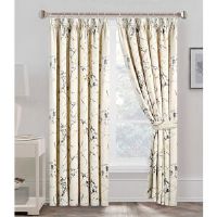 Canora Grey Odele Pencil Pleat Room Darkening Curtains Cream Width 168 x Drop 183 cm