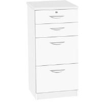 Ebern Designs Bettilou 4 Drawer Filing Cabinet White 102.5cm H X 48cm W X 54cm D