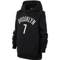 Brooklyn Nets Essential Older Kids' Nike NBA Fleece Pullover Hoodie - Black - Cotton/Polyester
