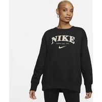 Nike Sportswear Phoenix Fleece Women's Oversized Crew-Neck Sweatshirt - Black