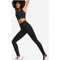 Nike Go Women's Firm-Support High-Waisted Full-Length Leggings with Pockets - Black - Nylon/Elastane