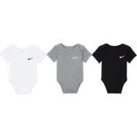 Nike Baby (09M) Swoosh Bodysuits (3-Pack) - Black - Cotton