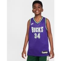 Giannis Antetokounmpo Milwaukee Bucks Older Kids' Nike Dri-FIT NBA Swingman Jersey - Purple - Polyester