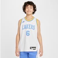 LeBron James Los Angeles Lakers Older Kids' Nike Dri-FIT NBA Swingman Jersey - White - Polyester
