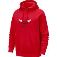 Chicago Bulls Club Men's Nike NBA Pullover Hoodie - Red - Cotton/Polyester