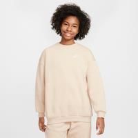 Nike Sportswear Club Fleece Older Kids' Oversized Sweatshirt - Brown - Cotton/Polyester