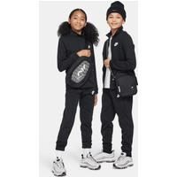 NIKE Unisex Kids Poly Tracksuit, Black/Black/White, 7-8 Years EU