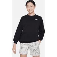 Nike Sportswear Club Fleece Older Kids' Oversized Sweatshirt - Black - Cotton/Polyester