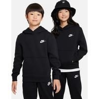 Nike Sportswear Club Fleece Older Kids' Pullover Hoodie - Black - Cotton/Polyester