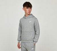 Nike Youth Club Fleece Pullover Hoody GRAY MD