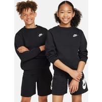 Nike Sportswear Club Fleece Older Kids' Sweatshirt - Black - Cotton/Polyester
