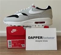 Nike Air Max 1 Premium Urawa Men/'s Shoes (FD9081-001, Pure Platinum/Black/Sport Red/White), Pure Platinum/Black/Sport Red/White, 7 UK