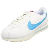 Nike Cortez Womens White Blue Casual Trainers - 5 UK