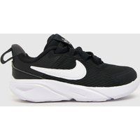 Nike black & white star runner 4 Toddler trainers