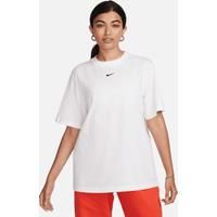 Nike Womens Boyfriend Swoosh T-Shirt - White - Size XS
