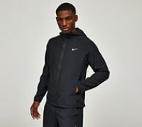 Nike Jacket Black Dri-Fit Hooded Versatile Jacket Full Zip Mens FB7482-010 Sz S