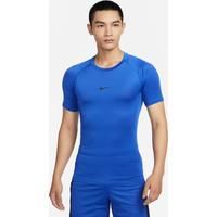 Nike Pro Men's Dri-FIT Tight Short-Sleeve Fitness Top - Blue - Polyester/Elastane