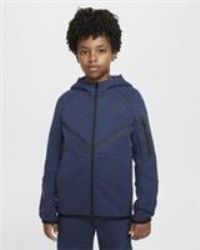Nike Tech Fleece Windrunner Hoodie Age 6-7 (XS) /Obsidian Heather/Black HV5867