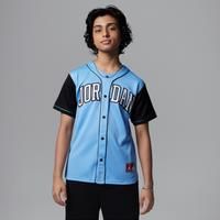 Nike Jordan Older Kids' Baseball Jersey - Blue - Polyester