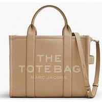 Marc Jacobs Women/'s The Leather Medium Tote Bag, Camel, One Size