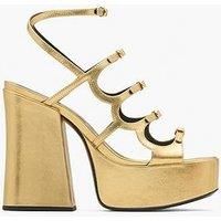 Marc Jacobs The Kiki Platform Sandals - Gold