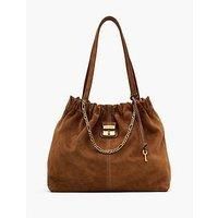 Marc Jacobs Cristina Suede Tote Bag - Brown