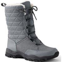 Lands' End Women's Squall Snow Boot in Grey | Size: 4