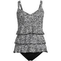 Smoothing Tiered Ruffle Fauxkini Swimsuit