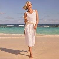 Plus Broderie Tiered Midi Skirt