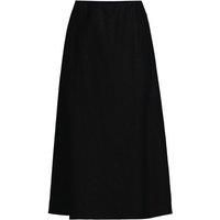 Linen Bias Pull-on Midi Skirt
