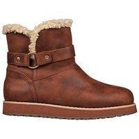 Skechers Keepsake 2.0 WIDE FIT Womens Walking Boot Brown Offroad Hiking Shoes