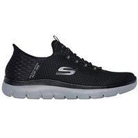 Skechers Summit Slip- Ins With Memory Foam Trainers-Black