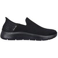 Skechers Go Walk Flex Slip-In'S - Flex Basic Mesh Slip On Trainer - Black
