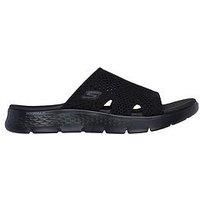 Skechers Women/'s GO Walk Flex Sandal ELATION, Black Textile, 5 UK