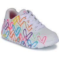 Skechers  UNO LITE BASKETS  girls's Children's Shoes (Trainers) in White