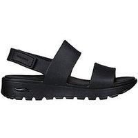 Skechers Footsteps Arch Fit Double Band Sandal - Black Synthetic