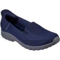 Skechers Reggae Fest 2.0 - Guiding Polyester Women's Navy Trainers New