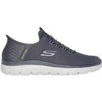 Skechers Men/'s Summits HIGH Range Sneaker, Charcoal Mesh/Trim, 9 UK