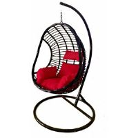 Bloomsbury Market Fernville Swing Chair with Stand Red/Black 195cm H X 74cm W X 68cm L