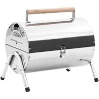 Dakota Fields 36.8cm Barel Charcoal BBQ Silver 34cm W